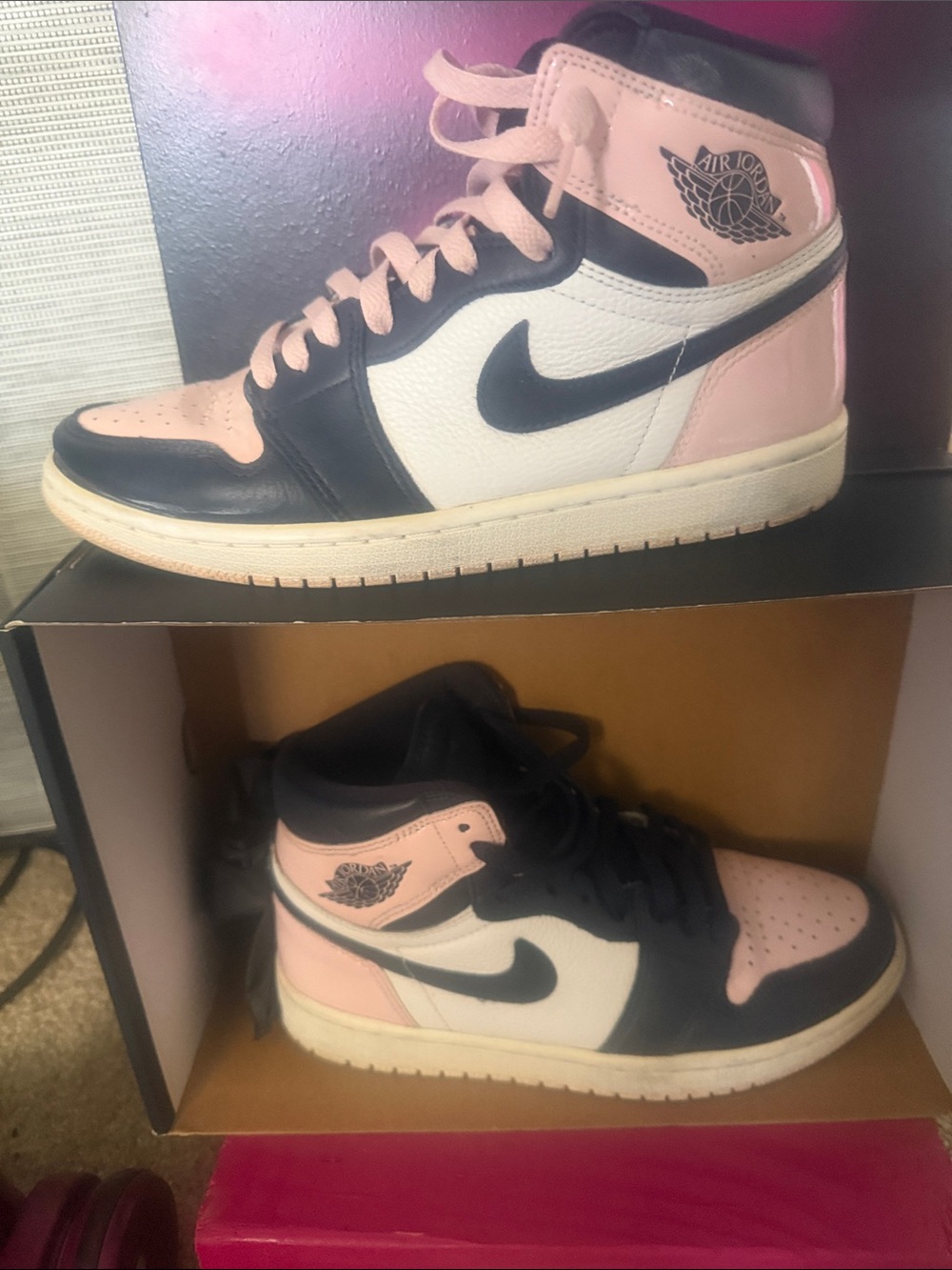 Jordan Air Jordan 1 High OG Pink Blue White Women's Sneakers